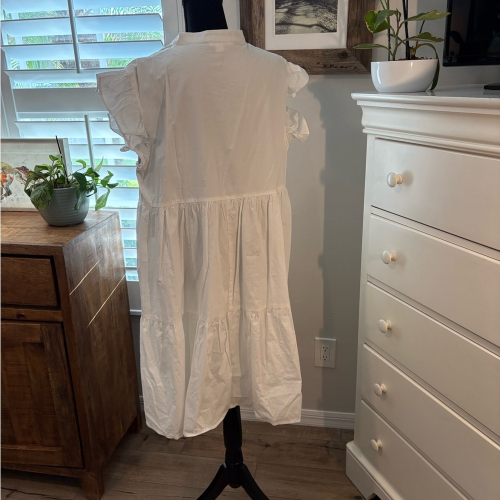 CHIC SOUL
Charmingly Cute Dress - White, 3X - Picture 3 of 10